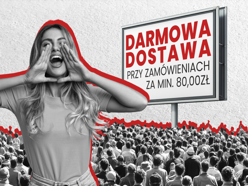 Darmowa dostawa przy zam&oacute;wieniu za min. 80,00 zł